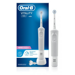 Електрична зубна щітка Oral-B Vitality 100 Sensi UltraThin White D100.413.1